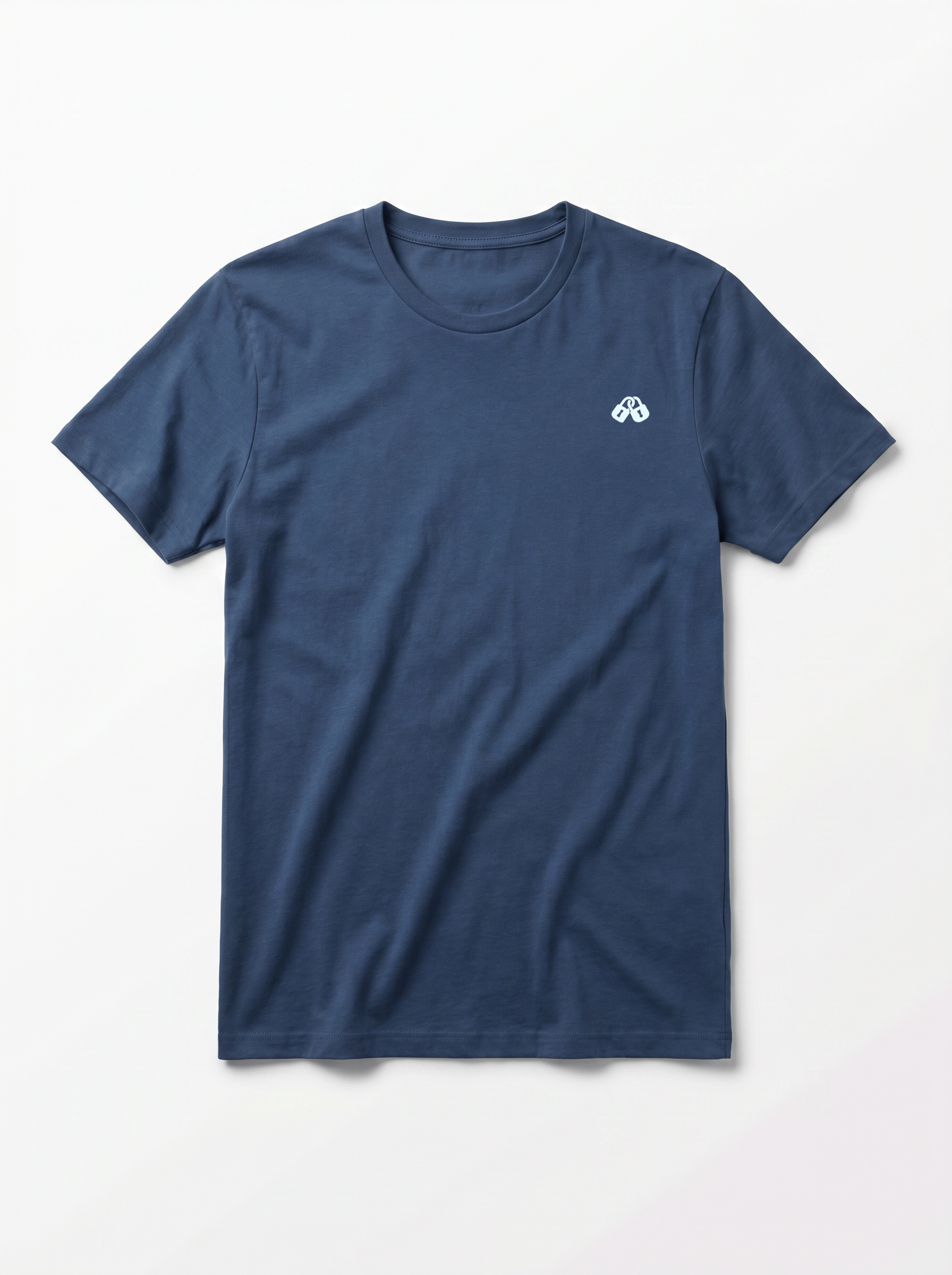 CAMISETA LOCK AZUL DENIM FRONTAL