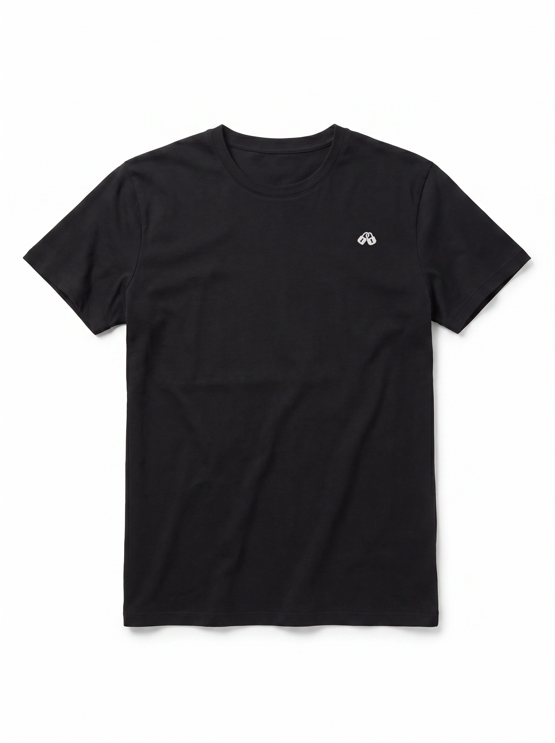 CAMISETA LOCK NEGRA FRONTAL