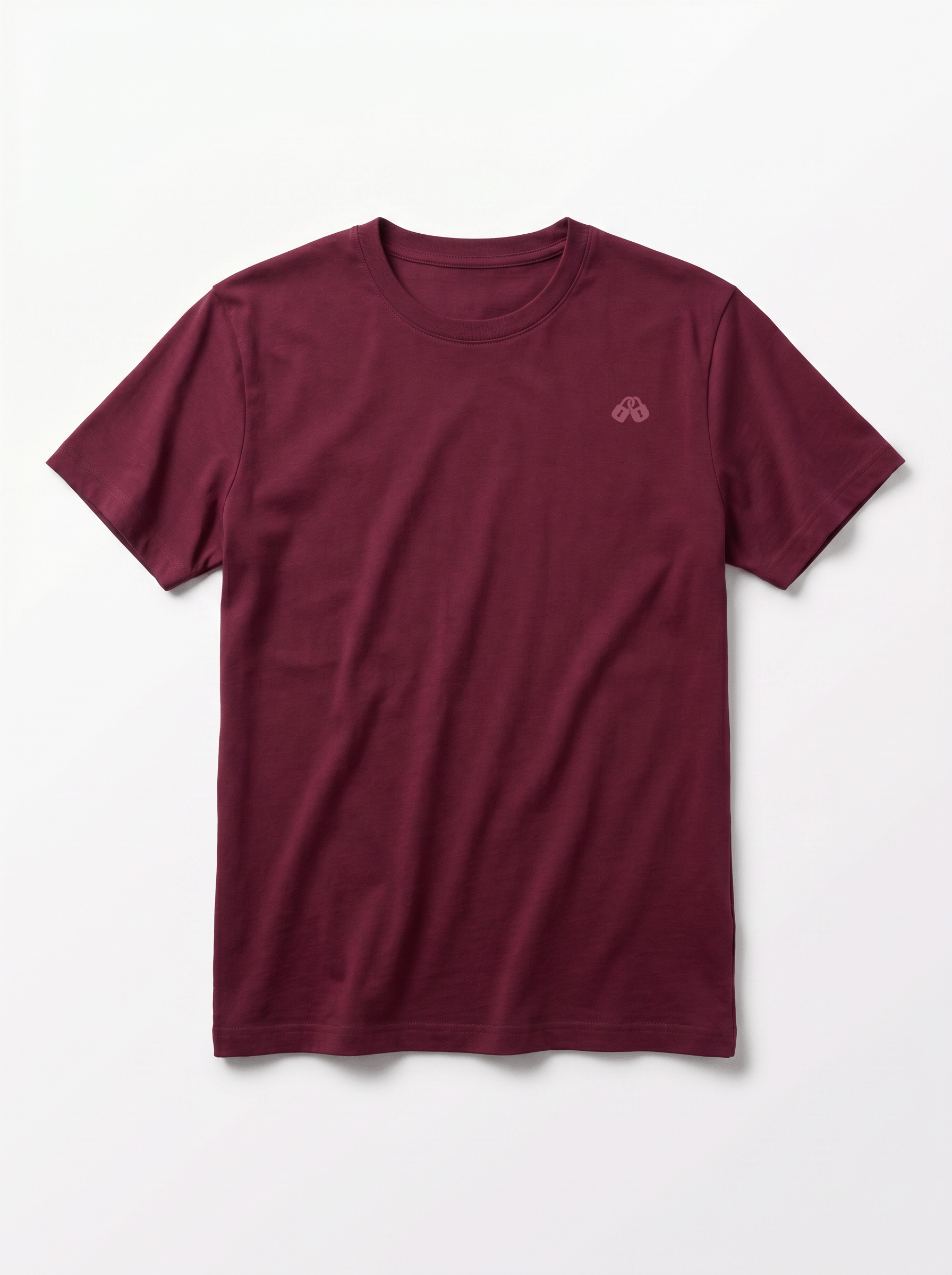 CAMISETA LOCK ROJO CIRUELA FRONTAL