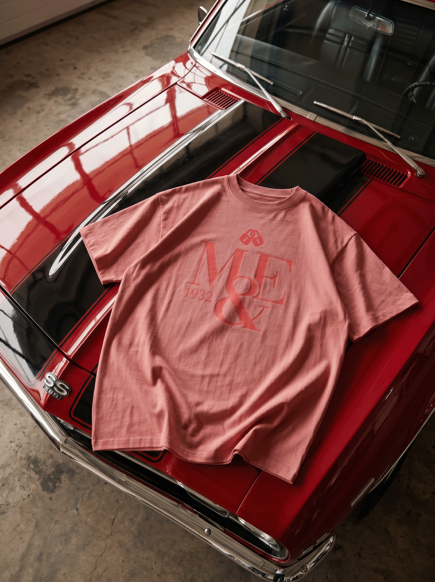 CAMISETA MYE ROJO PÁLIDO OVERSIZE