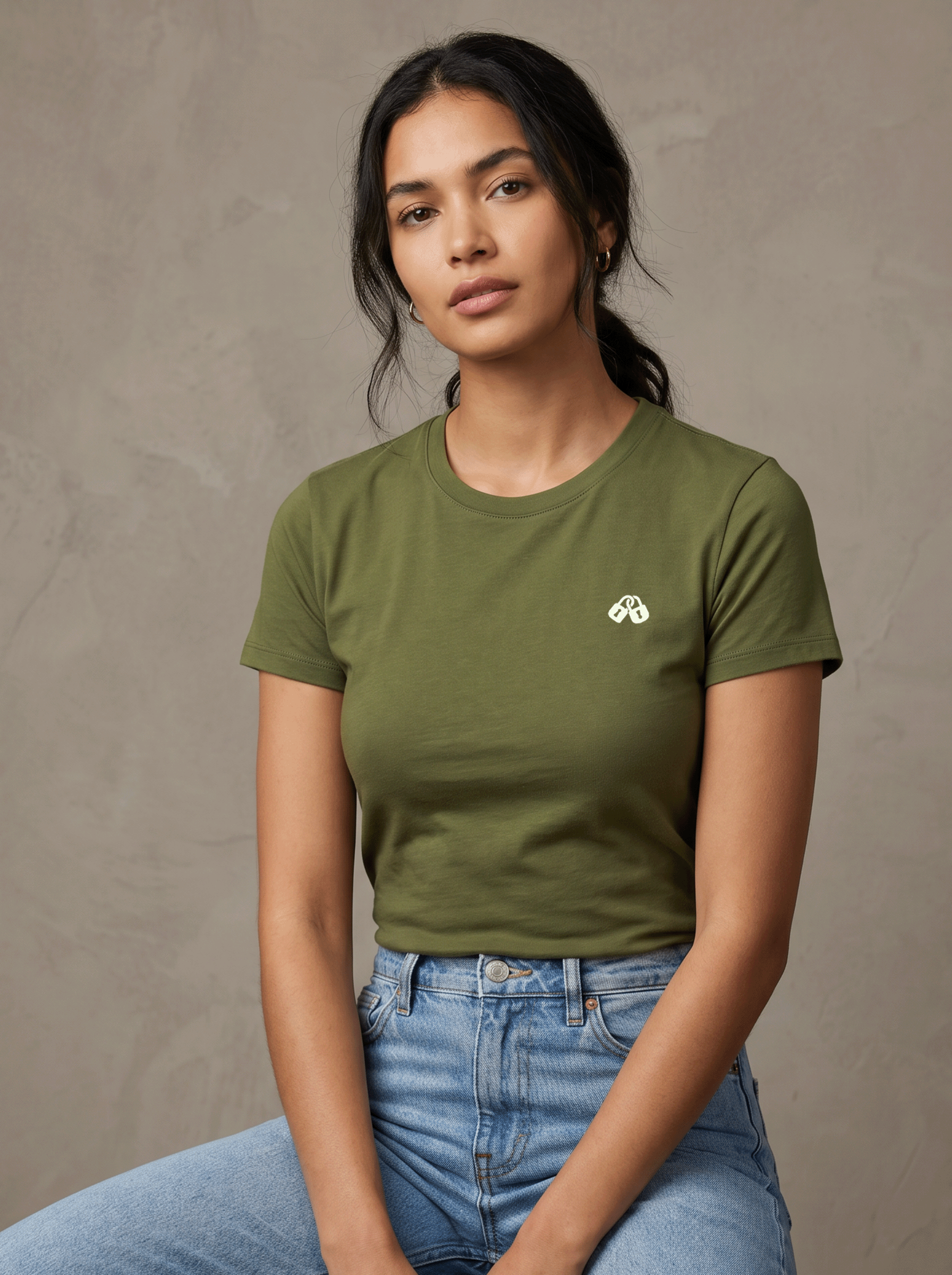 CAMISETA lock VERDE modelo