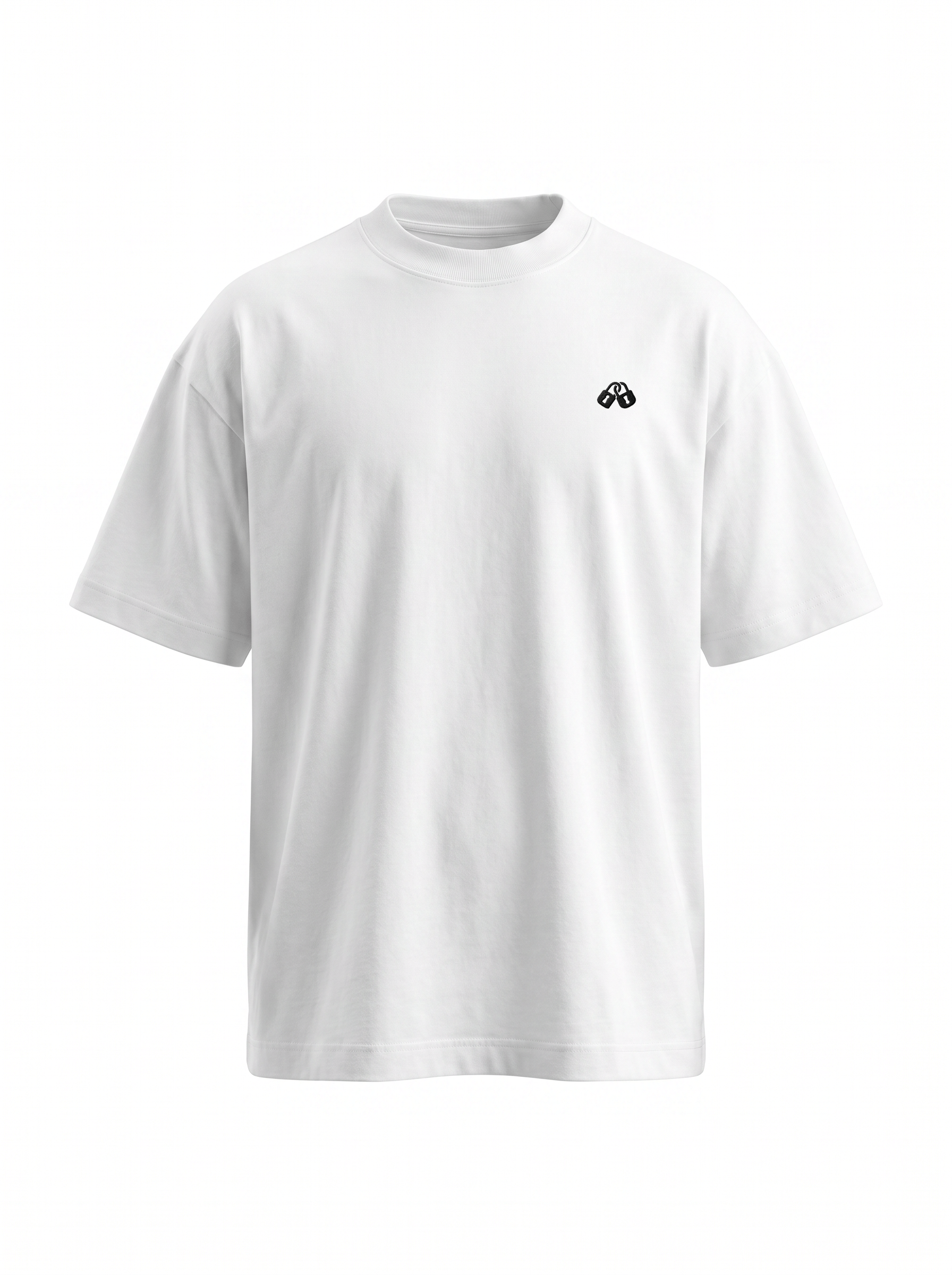 camiseta blanca lock frontal