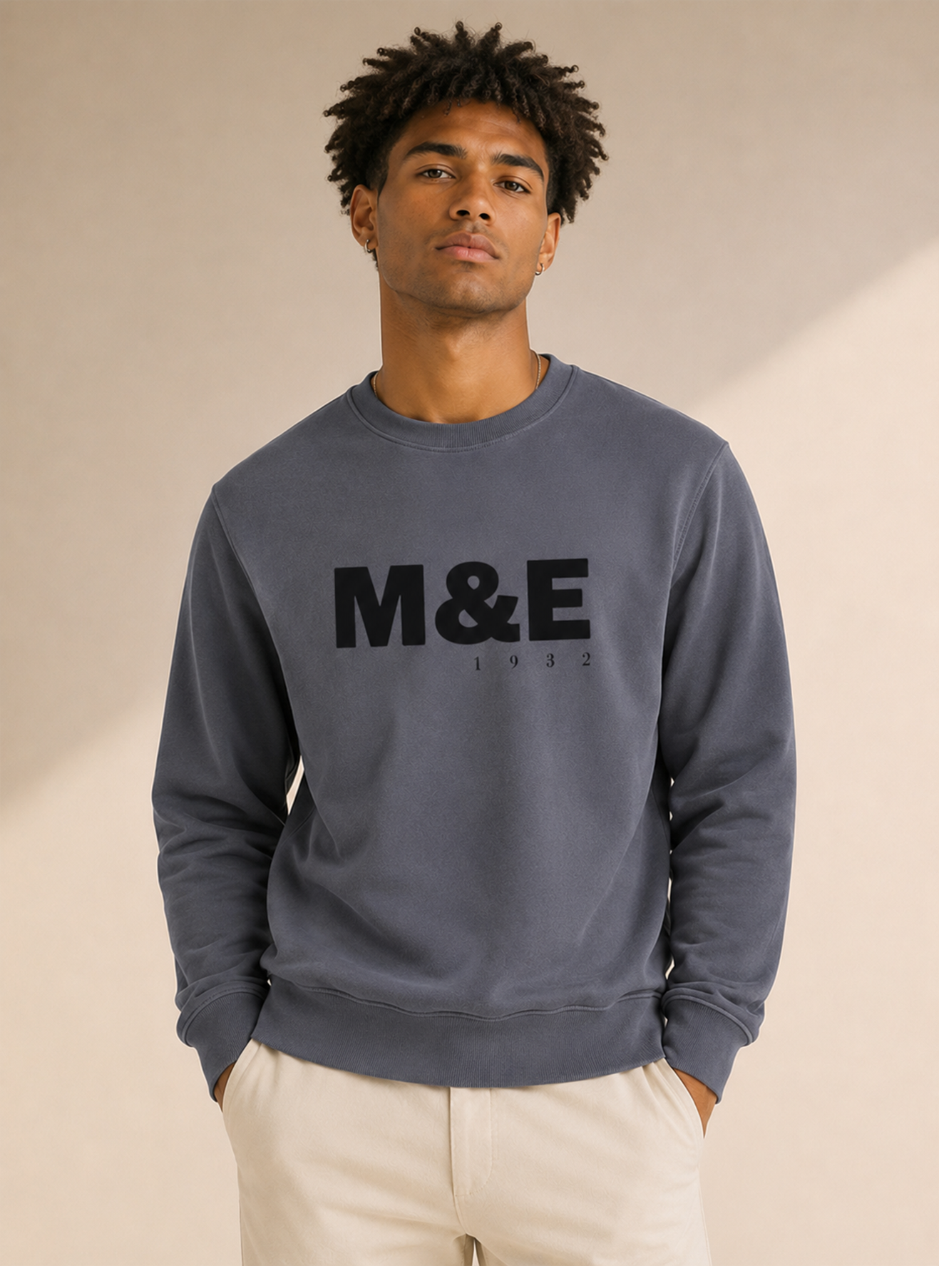 SUDADERA ODÍN MIE G GRIS CIELO LAVADO