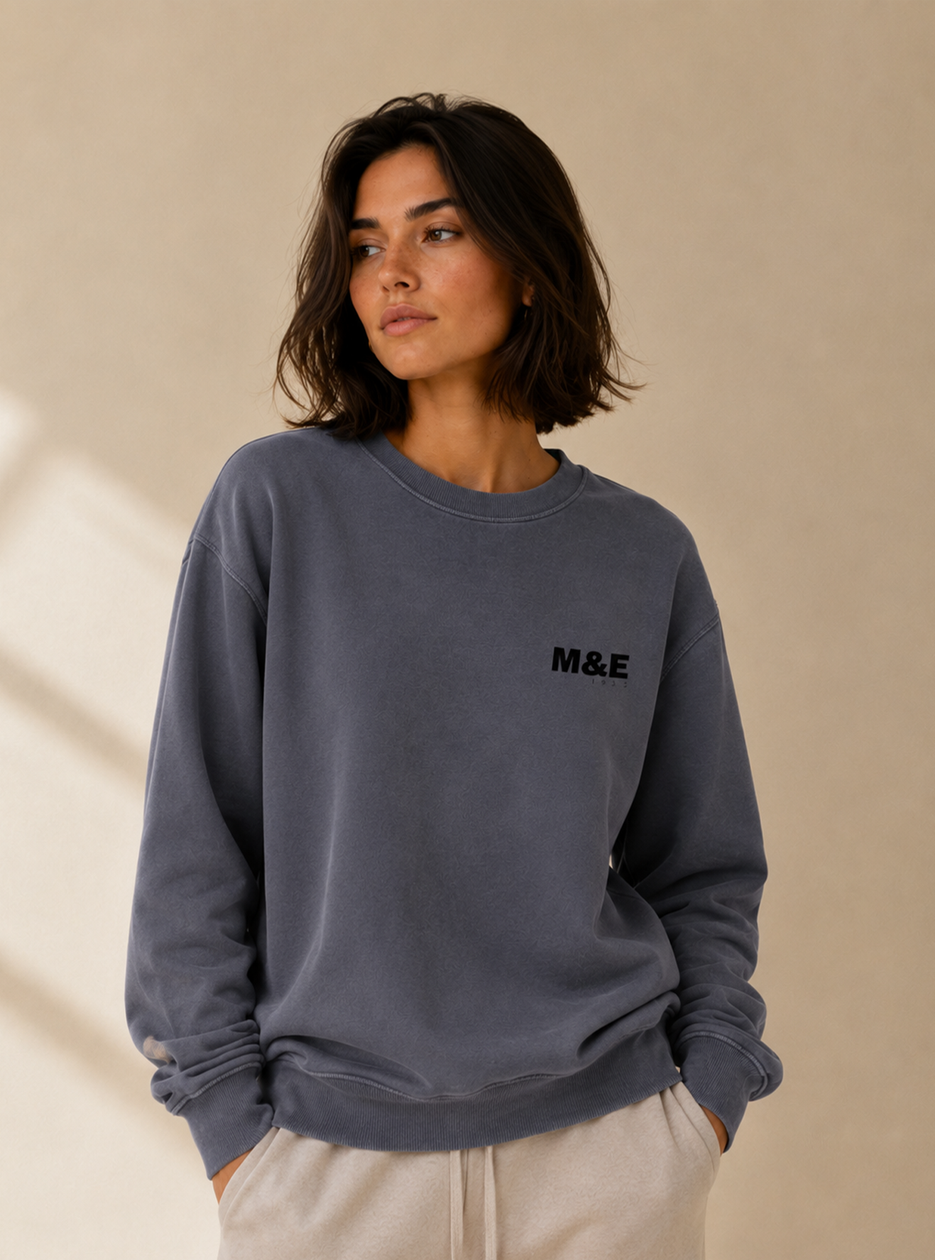 SUDADERA ODÍN MIE P GRIS CIELO LAVADO